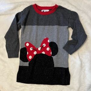 Disney Baby GAP Kids Gray and Red Minnie Mouse Sweater